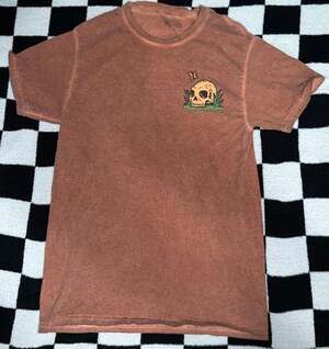 Thrift Shop Exchange Give The World Good Energy Skeleton T-Shirt Size S